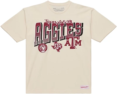 Mitchell & Ness Men's Texas A&M University Team Slant Multi Logo Graphic T-shirt