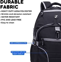 J World Atom Multi-Compartment Laptop Backpack 29.5L