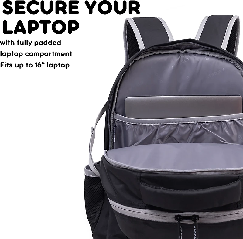 J World Atom Multi-Compartment Laptop Backpack 29.5L
