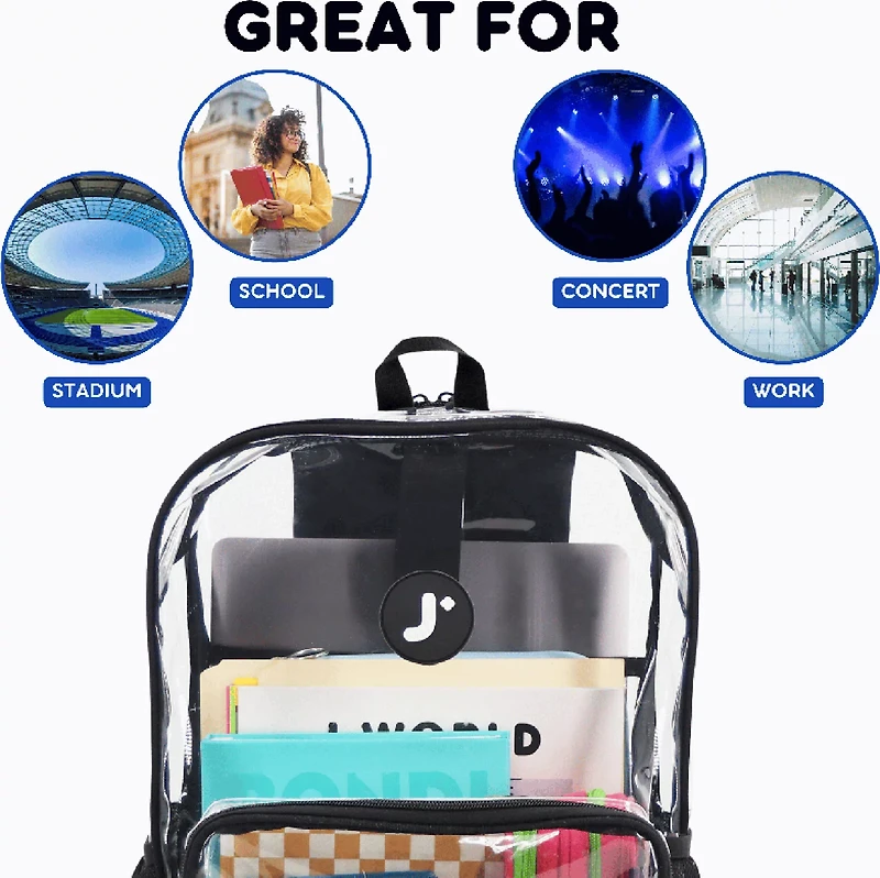 J World Clear Backpack 17.6L