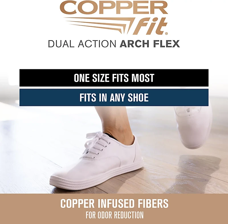 Copper Fit Dual Action Arch Relief Socks