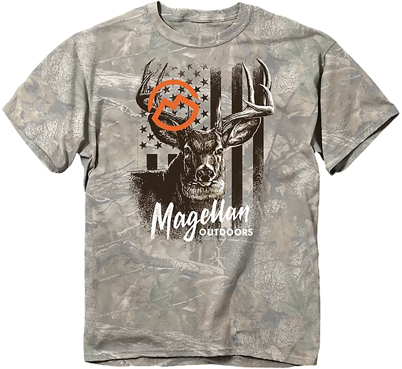 Magellan Outdoors Boys' Camerica Deer Camo T-shirt