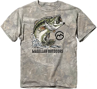 Magellan Outdoors Boys' Large Bass Camo T-shirt