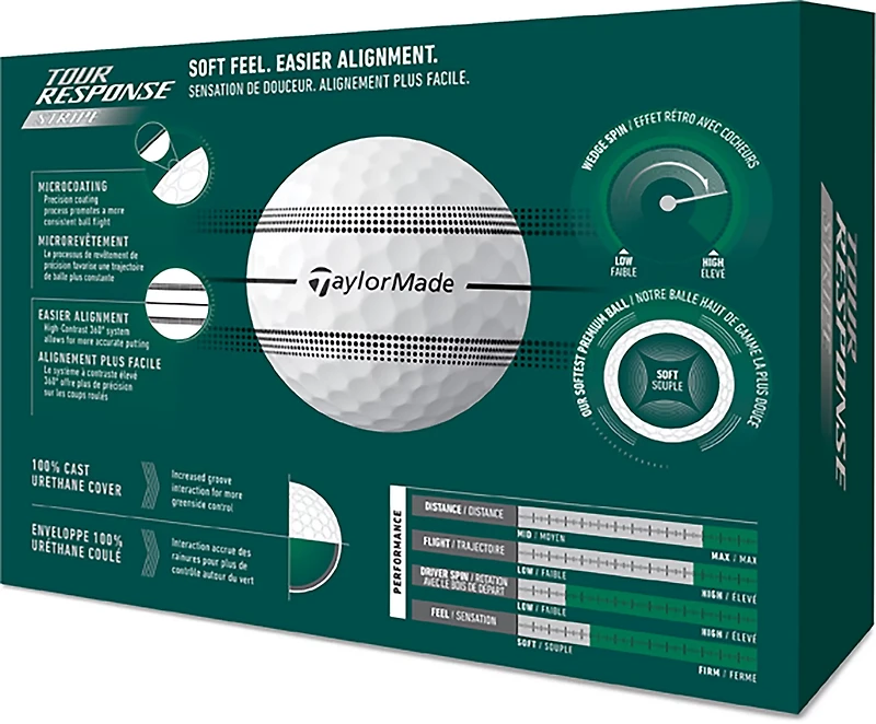 TaylorMade 2026 Tour Response Stripe Golf Balls 12-Pack