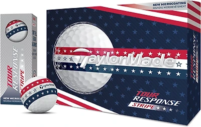 TaylorMade 2026 Tour Response Stripe USA Golf Balls 12-Pack