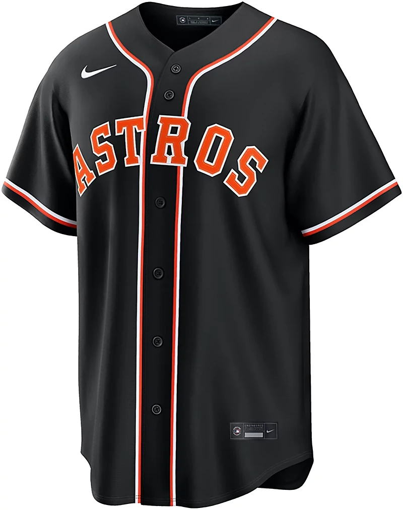 Nike Men's Houston Astros Yainer Diaz 2026 Black Out Fashion Replica Jersey