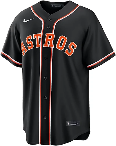 Nike Men's Houston Astros Yainer Diaz 2026 Black Out Fashion Replica Jersey