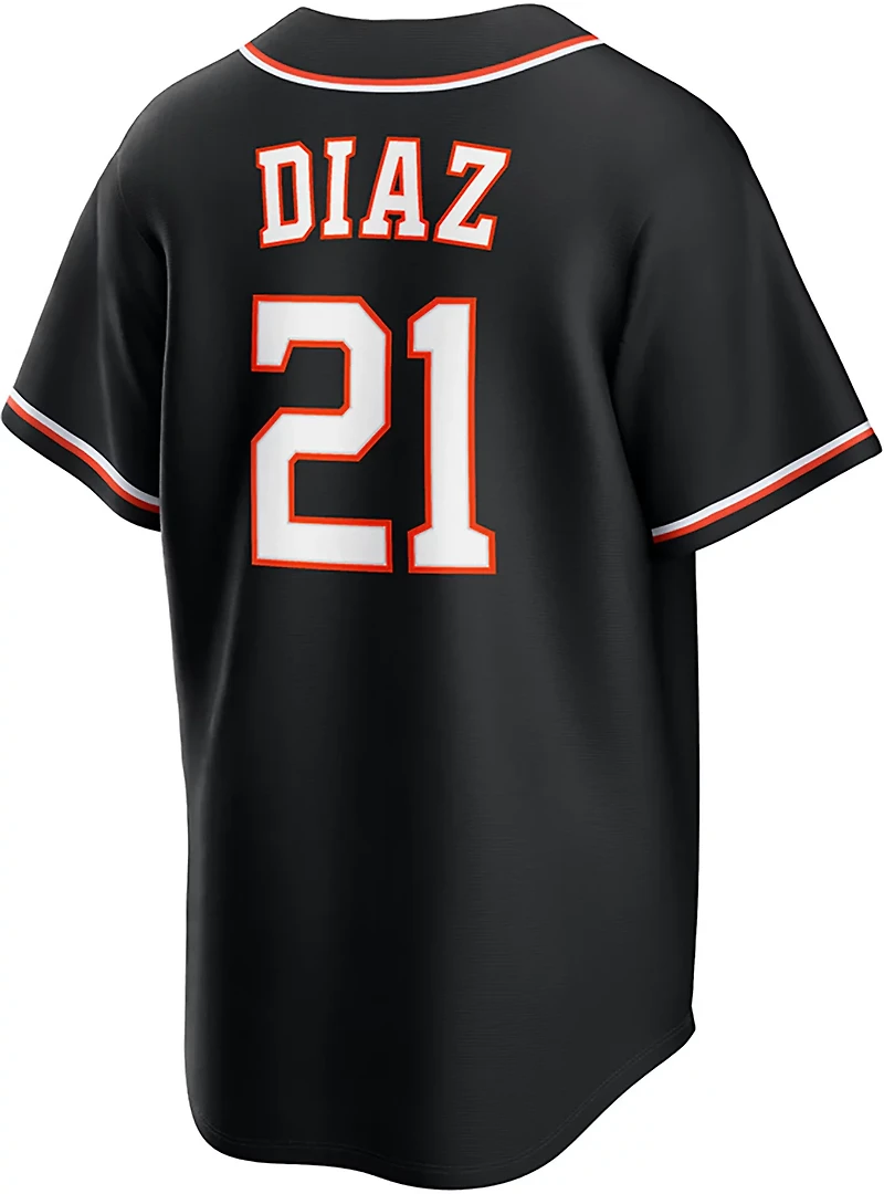 Nike Men's Houston Astros Yainer Diaz 2026 Black Out Fashion Replica Jersey