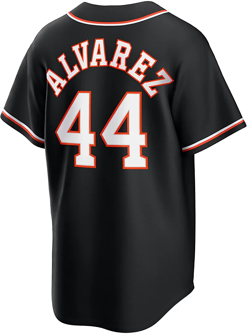 Nike Men's Houston Astros Yordan Alvarez 2026 Black Out Fashion Replica Jersey
