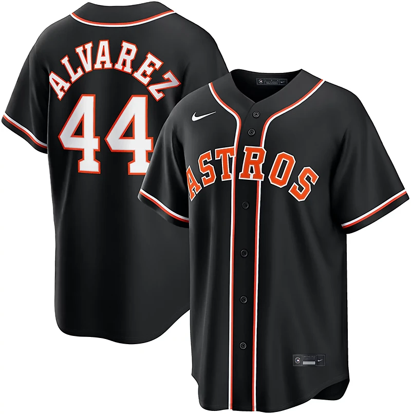 Nike Men's Houston Astros Yordan Alvarez 2026 Black Out Fashion Replica Jersey