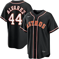 Nike Men's Houston Astros Yordan Alvarez 2026 Black Out Fashion Replica Jersey