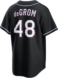 Nike Men's Texas Rangers Jacob Degrom 2026 Black Out Fashion Replica Jersey
