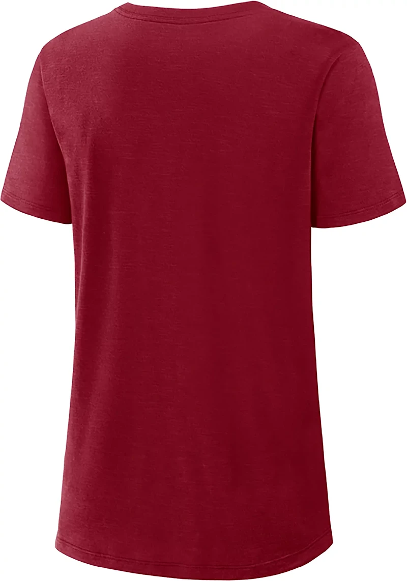Nike Women's University of Oklahoma Script Vault Logo Legacy Slub Graphic T-shirt