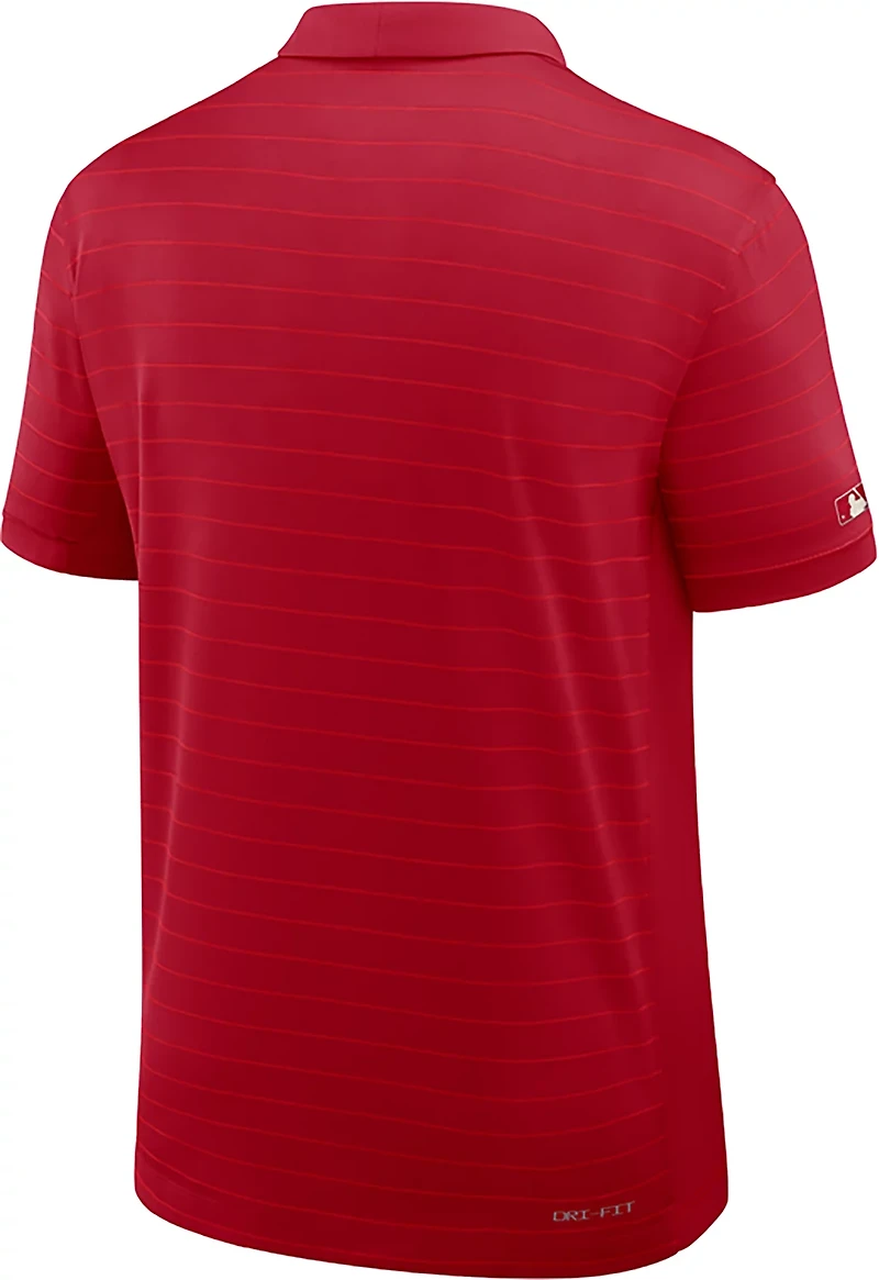Nike Men's Texas Rangers AC City Connect Victory Striped Polo Shirt