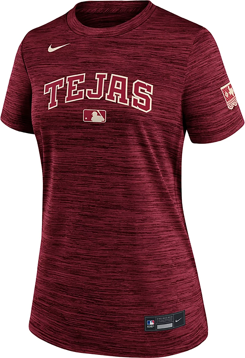 Nike Women's Texas Rangers AC City Connect Velocity Short Sleeve T-shirt