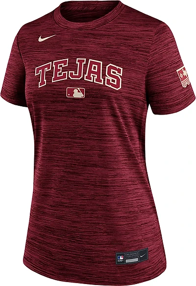 Nike Women's Texas Rangers AC City Connect Velocity Short Sleeve T-shirt