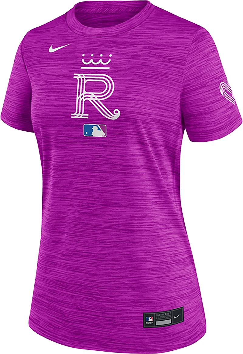 Nike Women's Kansas City Royals AC City Connect Velocity Short Sleeve T-shirt