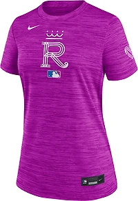 Nike Women's Kansas City Royals AC City Connect Velocity Short Sleeve T-shirt