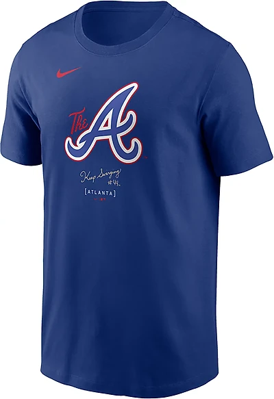 Nike Men's Braves City Connect 1.0 Cotton Wordmark T-shirt