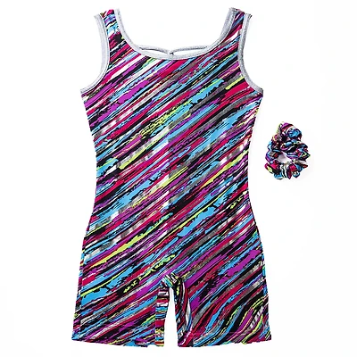 Rainbeau Moves Girls Multi Colored Biketard