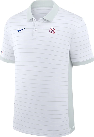 Nike Men's Atlanta Braves AC City Connect Victory Striped Polo Shirt