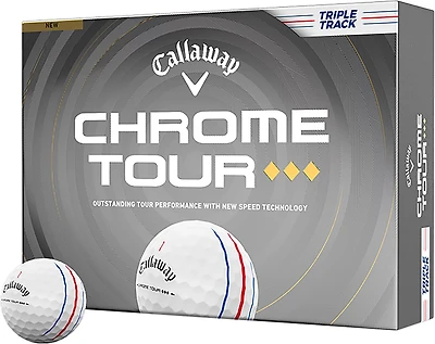 Callaway 2026 Chrome Tour Triple Diamond Triple Track Golf Balls 12-Pack