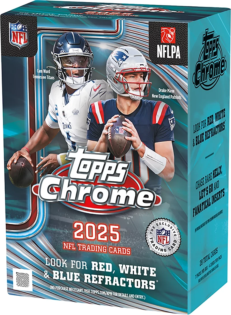 Topps 2025 Chrome Football Value Box