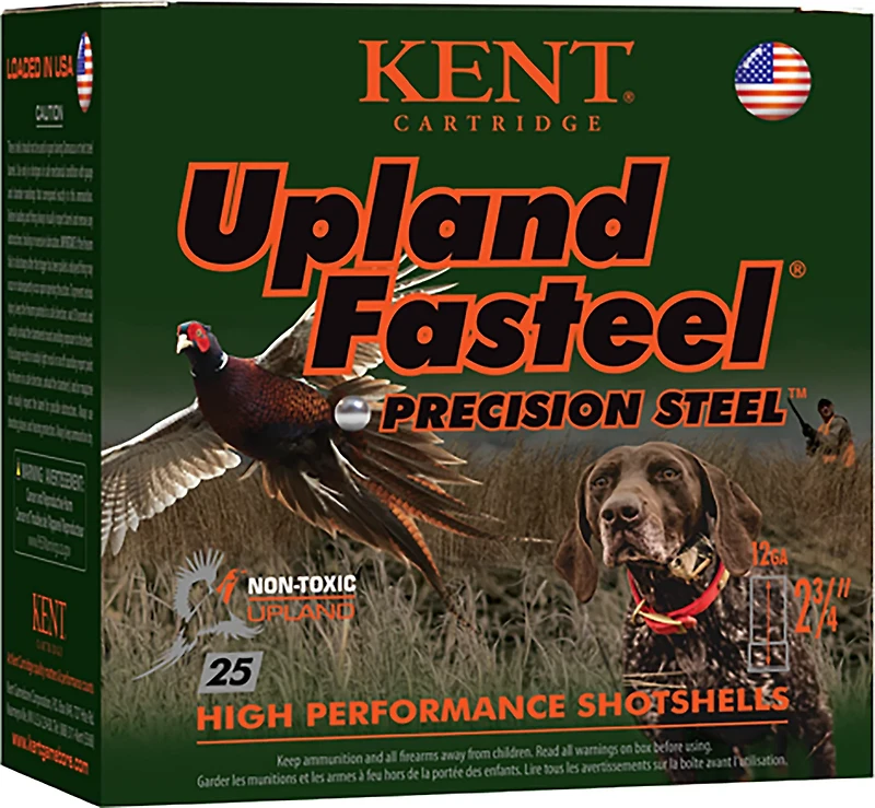 Kent Cartridge Upland Fasteel 12 Gauge #7 Shotshells - 25 Rounds