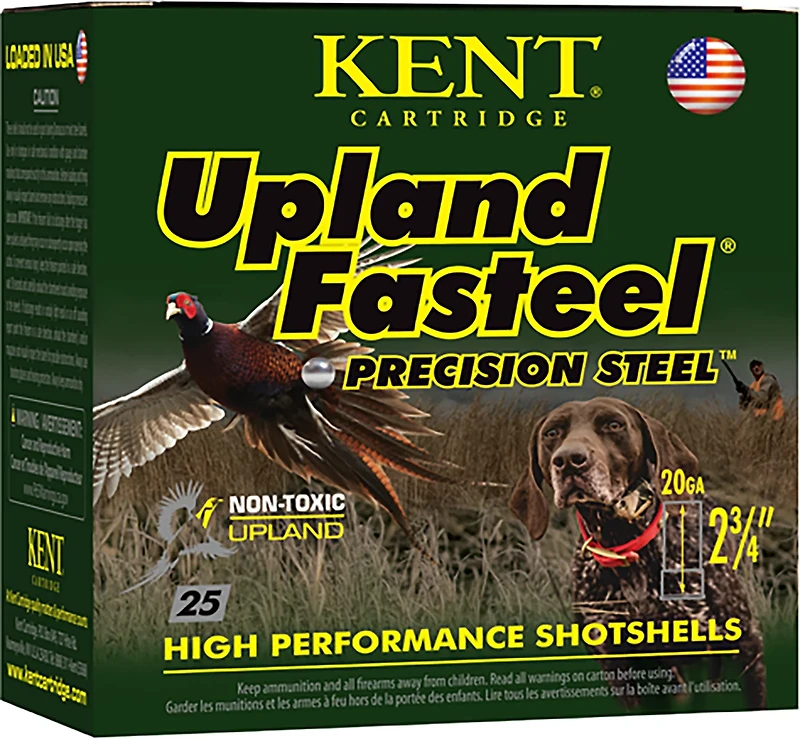Kent Cartridge Upland Fasteel 20 Gauge #6 Shotshells - 25 Rounds