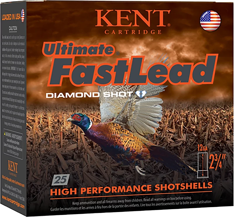 Kent Cartridge Ultimate Fast Lead 12 Gauge #7.5 Shotshells - 25 Rounds