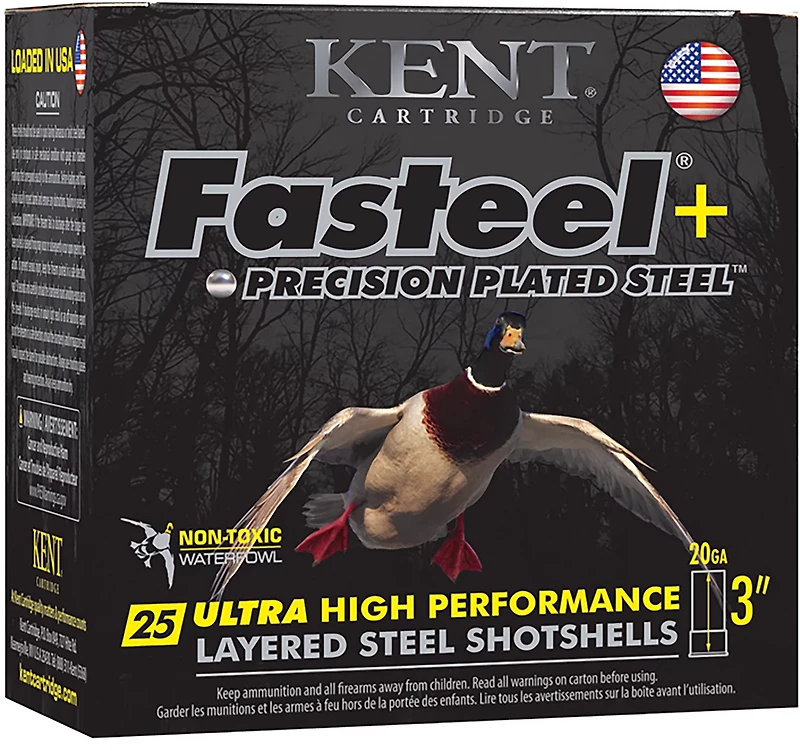 Kent Cartridge Fasteel+ 20 Gauge #4/6 Shotshells - 25 Rounds