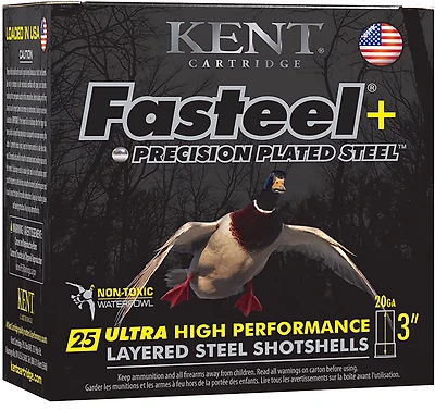 Kent Cartridge Fasteel+ 20 Gauge #4/6 Shotshells - 25 Rounds