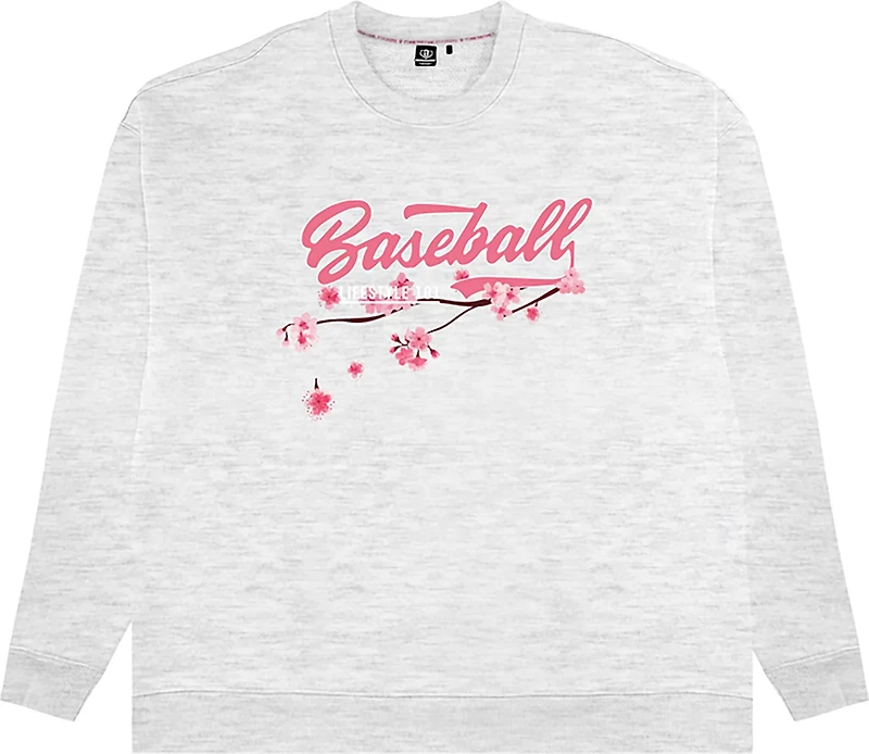 Baseball Lifestyle 101 Men's Cherry Blossoms Established Crew Neck Sweatshirt