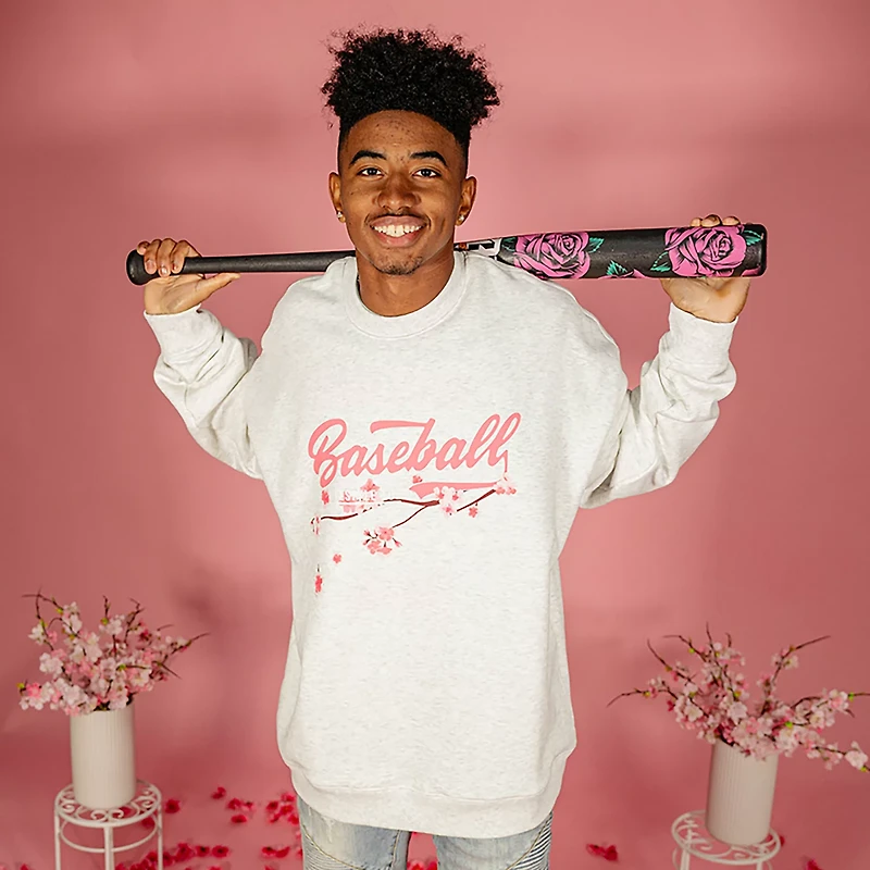 Baseball Lifestyle 101 Men's Cherry Blossoms Established Crew Neck Sweatshirt