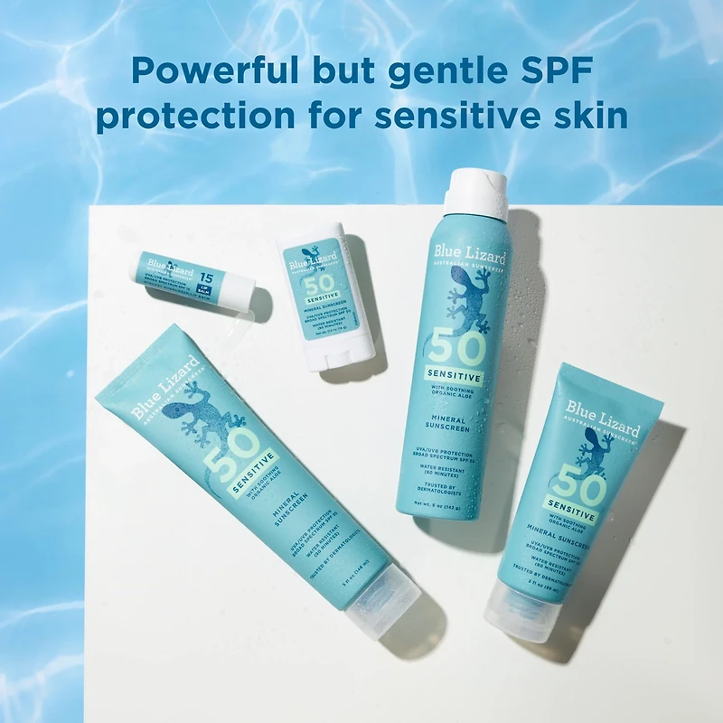 Blue Lizard Sensitive Mineral Sunscreen Lotion - SPF 50 - 3 fl oz