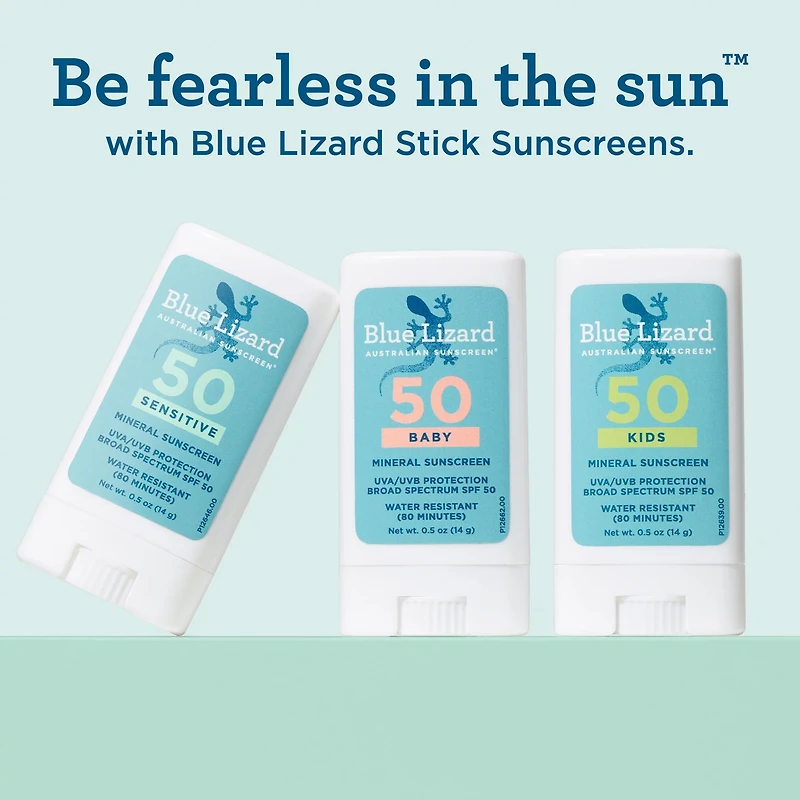 Blue Lizard Sensitive Mineral Sunscreen Stick - SPF 50 - 0.5 oz