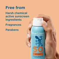 Blue Lizard Sport Mineral Sunscreen Spray - SPF 50 - 5 oz