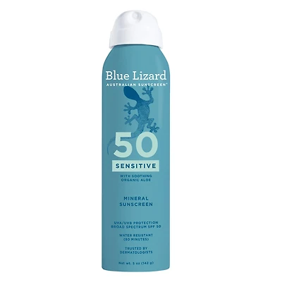 Blue Lizard Sensitive Mineral Sunscreen Spray - SPF 50 - 5 oz