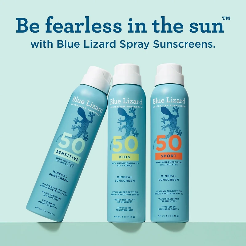 Blue Lizard Sensitive Mineral Sunscreen Spray - SPF 50 - 5 oz