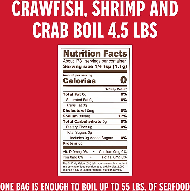 Louisiana Fish Fry Products 4.5 lb. Crawfish/Crab/Shrimp Boil