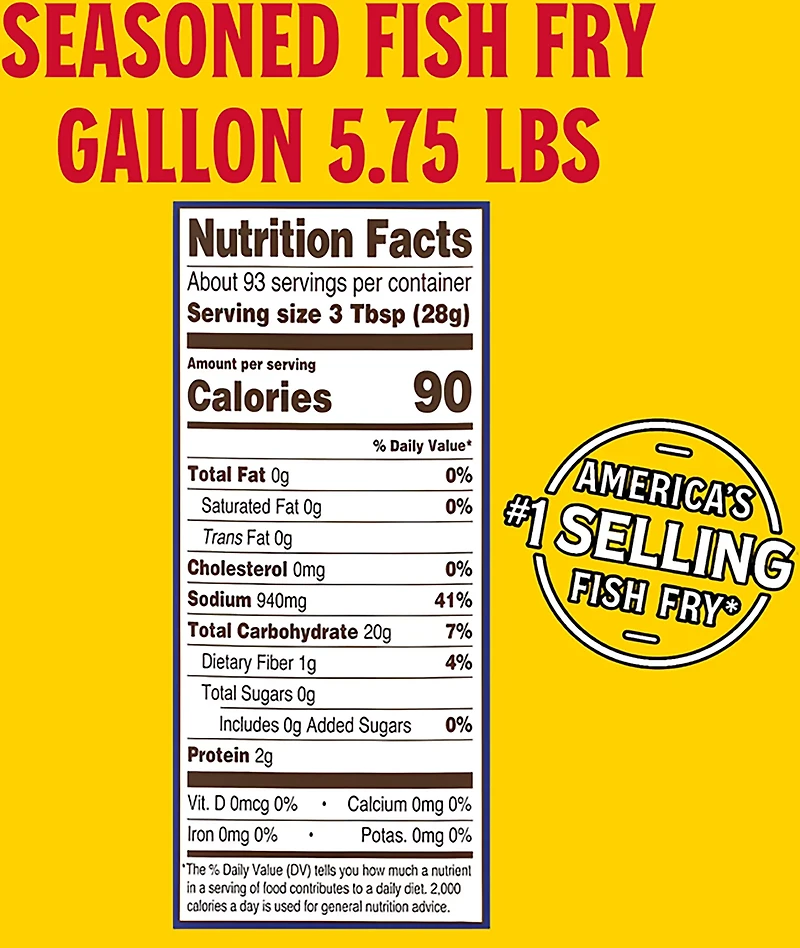 Louisiana Fish Fry Products 1-Gallon Seasoned Fish Fry