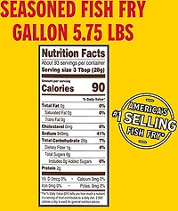 Louisiana Fish Fry Products 1-Gallon Seasoned Fish Fry