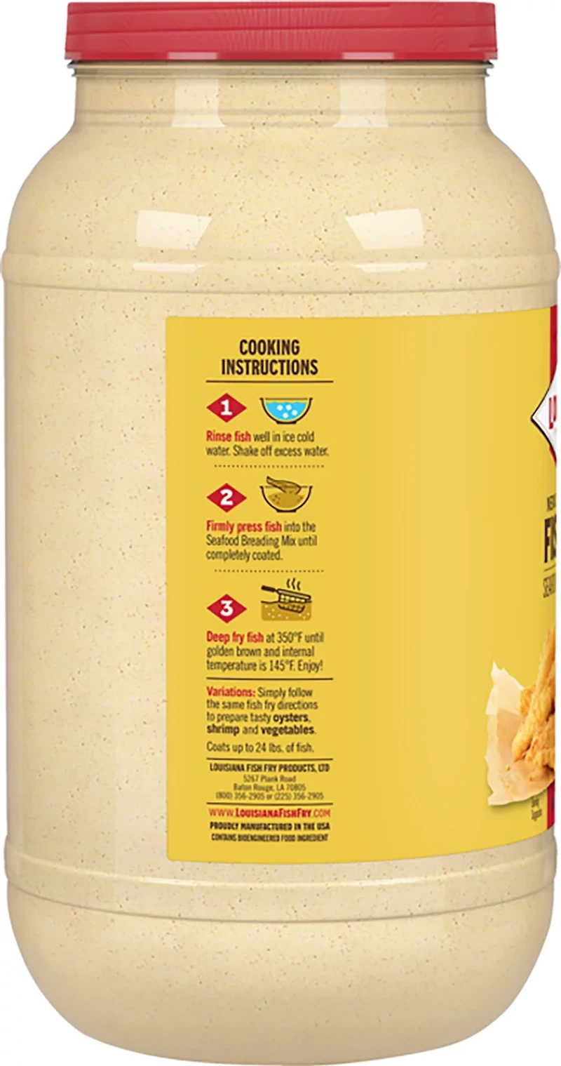 Louisiana Fish Fry Products 1-Gallon New Orleans Style Fish Fry with Lemon