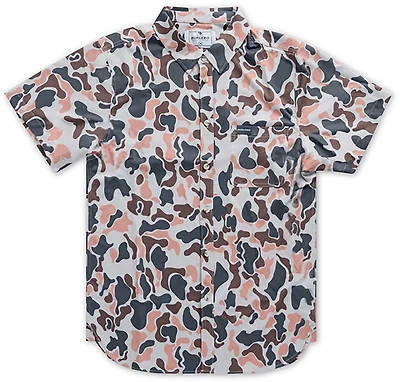 BURLEBO Boys' Performance Button Up Shirt