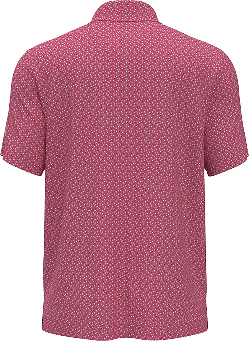 PGA Tour Men's Short Sleeve Confetti Geo Printed Polo