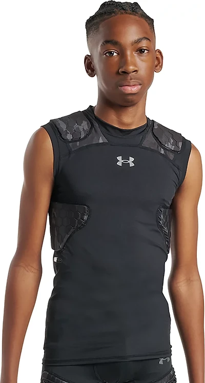 Under Armour Kids' Gameday Pro 5-Pad Nov Camo Top