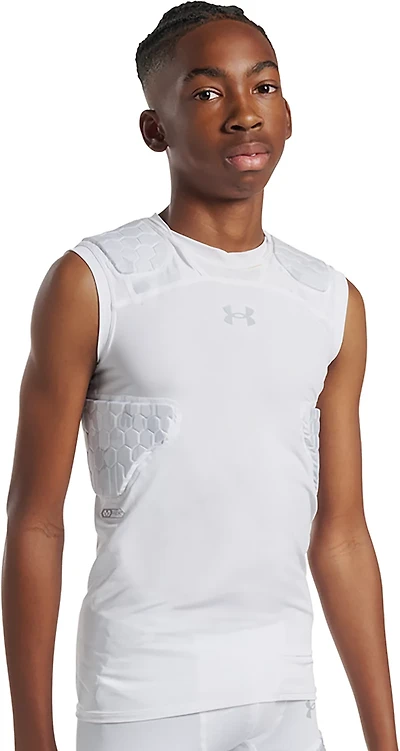 Under Armour Kids' Gameday Pro 5-Pad Nov Camo Top