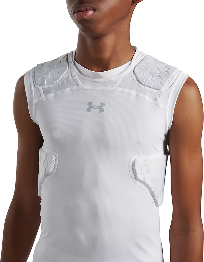 Under Armour Kids' Gameday Pro 5-Pad Nov Camo Top