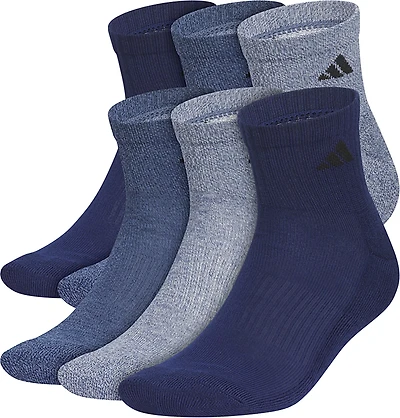 adidas Athletic Cushioned Quarter Socks 6-Pack