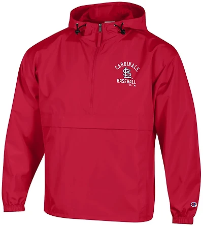 Champion Men's St. Louis Cardinals Packable LS Rain Jacket